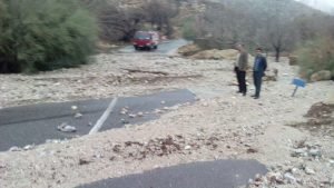  ۵۰ روستای شهرستان بافت در سیلاب گرفتار شدند