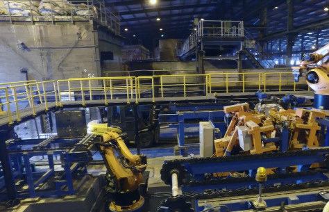 پروژه ساخت ماشین رباتیک جداکننده کاتد مس در کارخانه مس سرچشمه انجام شد