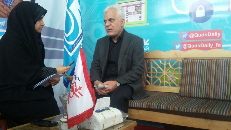 حضور سردار طلایی عضو شورای شهر تهران در نمایشگاه رسانه های دیجیتال انقلاب اسلامی / غرفه قدس آنلاین