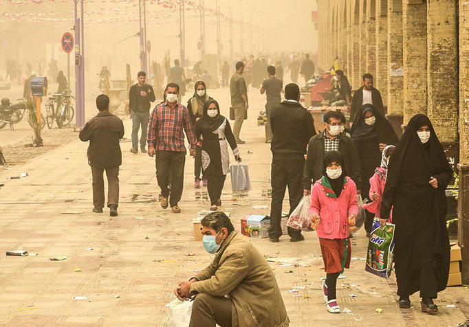 میزان آلودگی در شهرهای شمالی خوزستان به ۷ برابر حد مجاز رسید