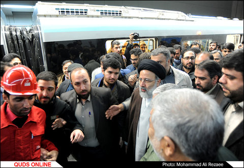 آیین بهره برداری خط 2 قطارشهری مشهد با حضور تولیت آستان قدس رضوی