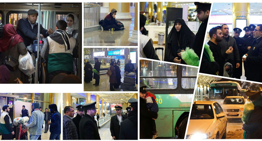 زائران و مسافران در انتظار پرواز در فرودگاه مشهد، میهمان امام رئوف(ع) شدند