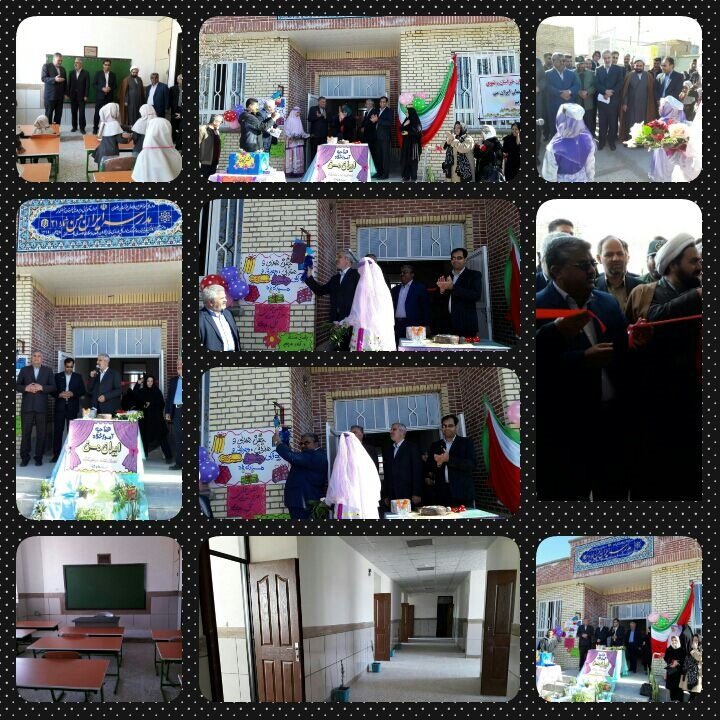 مدرسه خیرساز ۶ کلاسه ملک آباد رشتخوار افتتاح شد