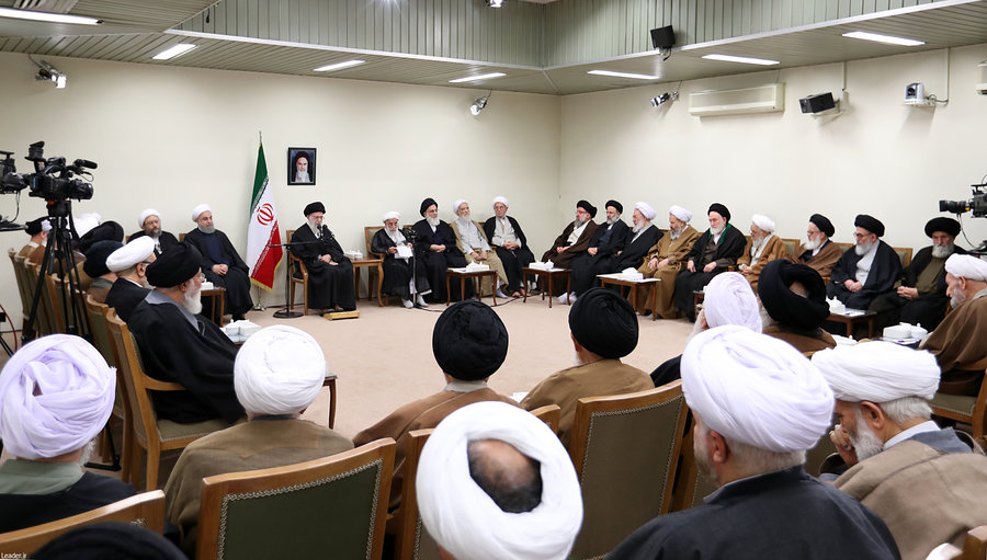 رهبر معظم انقلاب اسلامی در دیدار رئیس و اعضای مجلس خبرگان رهبری