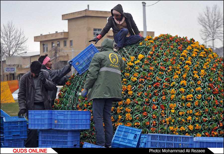 آغاز زیباسازی شهر مشهد در آستانه سال نو/گزارش تصویری