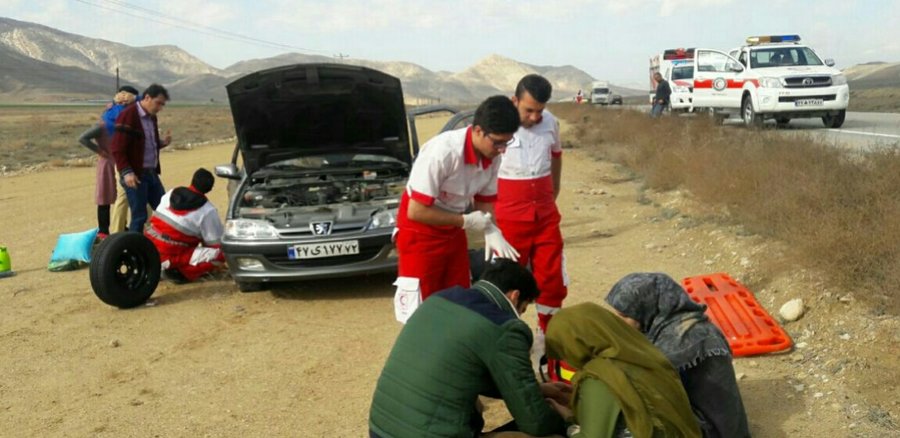 هلال احمر خراسان شمالی به ۳۳ حادثه جاده ای امدادرسانی کرد