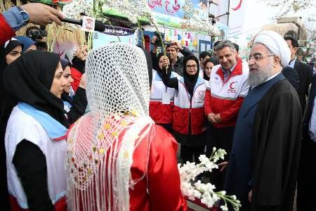 رئیس جمهور از زحمات تلاشگران هلال احمر در رشت قدردانی کرد