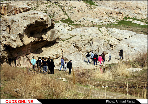 گردشگران نوروزی در پارک طبیعی و مجموعه گردشگری هفت حوض مشهد