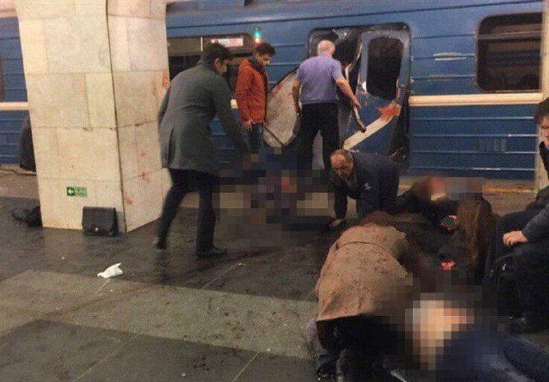  وقوع انفجار در ایستگاه‌ مترو «سن‌پترزبورگ» روسیه با ۱۰ کشته