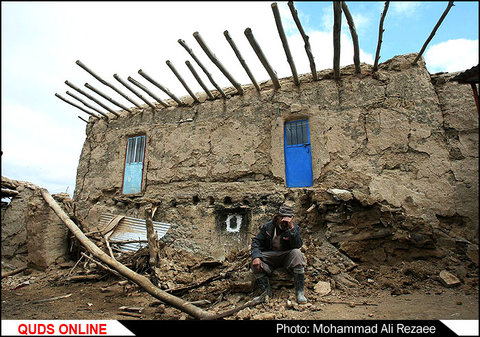 زلزله ۶ ریشتری در روستای دوقلعه فریمان/گزارش تصویری