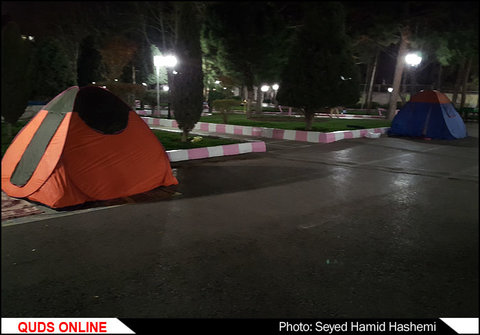 زلزله ؛ مشهدیها امشب در خیابانها و سوله های بُحران میخوابند/تصاویر