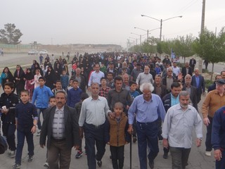 همایش پیاده روی خانوادگی در بردسکن برگزار شد