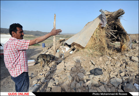 روستاهای بخش رضویه یک هفته بعد از زلزله/گزارش تصویری