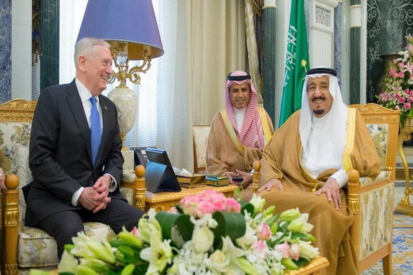 وزیر دفاع آمریکا با پادشاه عربستان دیدار کرد
