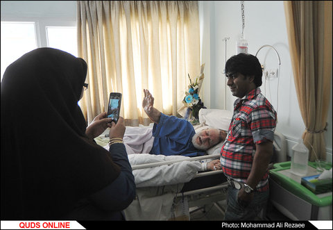استاد عثمان محمد پرست در بیمارستان سینای مشهد