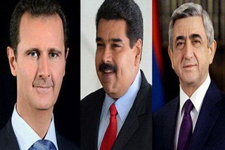 پیام تبریک رؤسای جمهور ونزوئلا و ارمنستان به «بشار اسد»