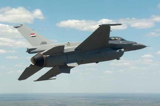 حملات جنگنده های اف ۱۶ عراق به مواضع داعش در غرب موصل
