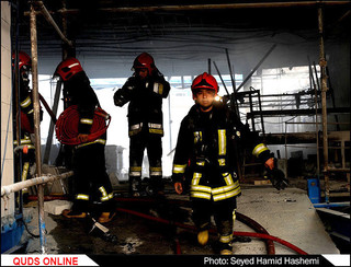 تصاویر/ آتش سوزی در پاساژ مهستان