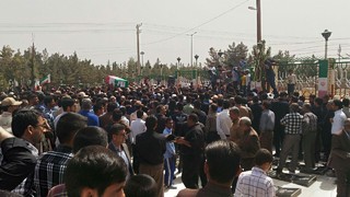 پیکر  مطهر مرزبان شهید «علی پودینه ای»در گلزار شهدای زاهدان آرام گرفت