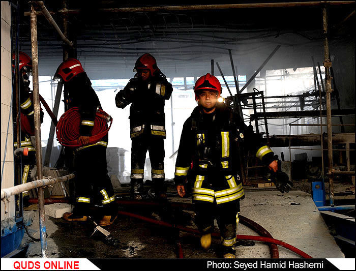 تصاویر/ آتش سوزی در پاساژ مهستان

