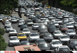 ترافیک شدید در مسیر طرقبه و شاندیز/گزارش تصویری