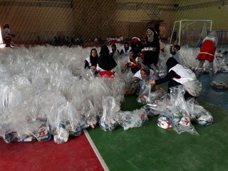 بیش از ۲ هزار بسته غذایی به مناطق زلزله زده  شهرستان مانه و سملقان ارسال شد