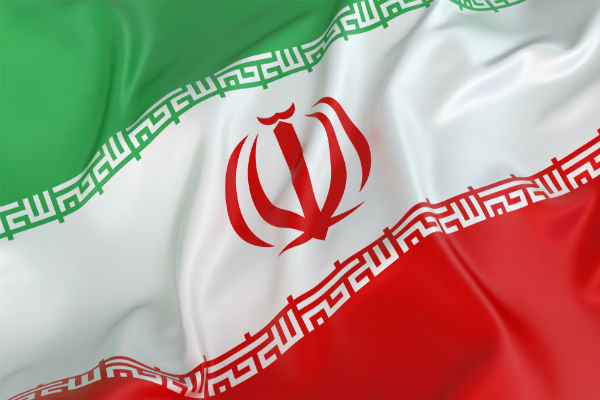 پرچم ایران در غزه برای اعتراض به ترامپ
