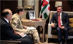 دیدار فرماندهان نظامی آمریکا و ایتالیا با شاه اردن