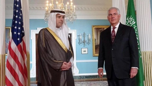 محورهای نشست خبری وزیران خارجه آمریکا و عربستان
