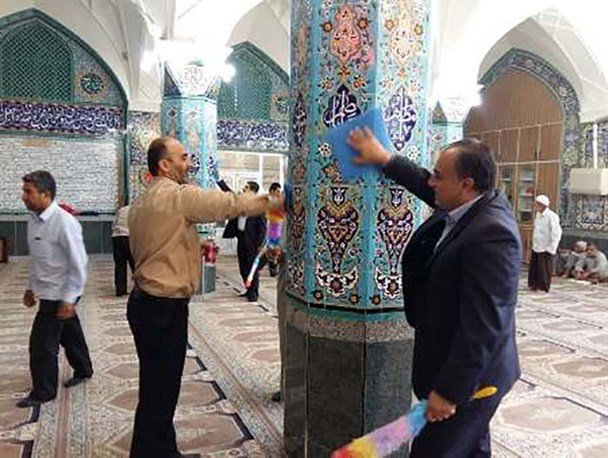 ۱۲۰ مسجد شهرستان بروجرد غبارروبی شد 