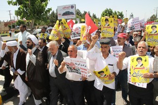 راهپیمایی حمایت از مردم بحرین درتربت جام برگزار شد