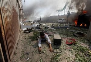 انفجار در نزدیکی سفارت‌های خارجی در کابل/ ۴۰ کشته و ۱۴۰ زخمی
