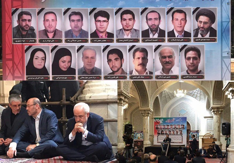 تصاویر/ مراسم بزرگداشت شهدای حادثه تروریستی تهران
