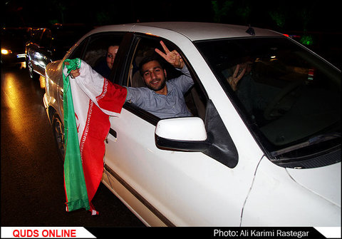 جشن و شادی مردم پس از صعود مقتدرانه تیم ملی فوتبال به جام جهانی
