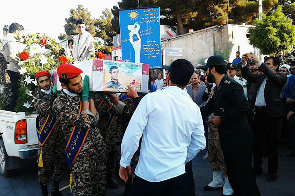 پیکر مطهر شهید علی محمدرضایی در قزوین تشییع شد
