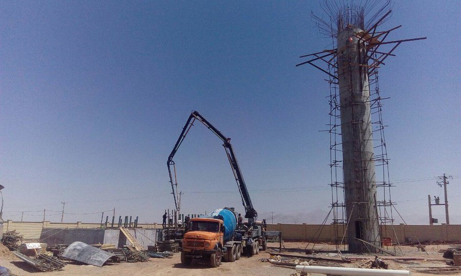 مشکل قطعی آب در منطقه دهنوبا ساخت مخزن هوایی رفع شد