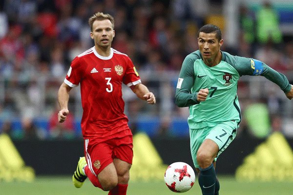 پیروزی پرتغال مقابل روسیه/ صعود به صدر جدول با گلزنی رونالدو