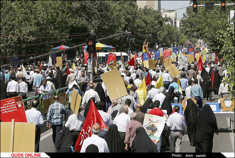 راهپیمایی روز جهانی قدس در تهران/گزارش تصویری