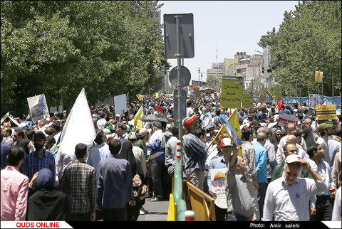 راهپیمایی روز جهانی قدس در تهران/گزارش تصویری