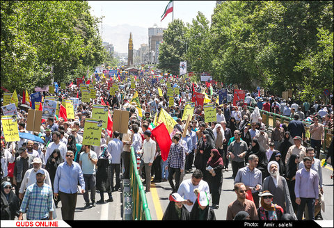 راهپیمایی روز جهانی قدس در تهران/گزارش تصویری