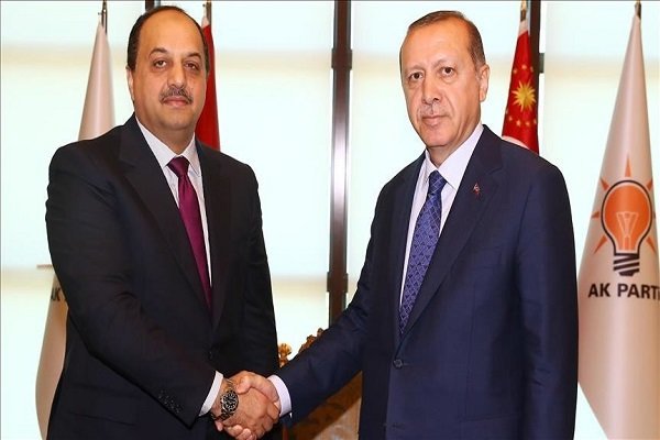 اردوغان با وزیر دفاع قطر دیدار کرد