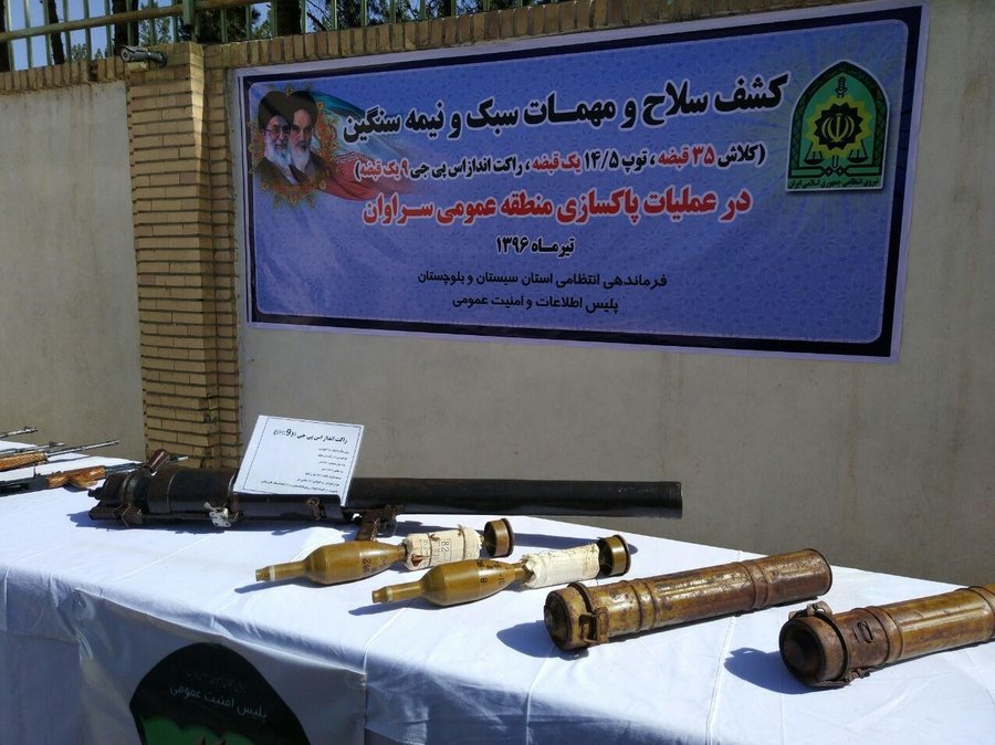 انبار سلاح‌های گروهک جیش‌الظلم در بلوچستان کشف شد