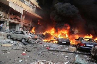 انفجار خودروی بمب گذاری شده داعشی‌ها در میان خودشان
