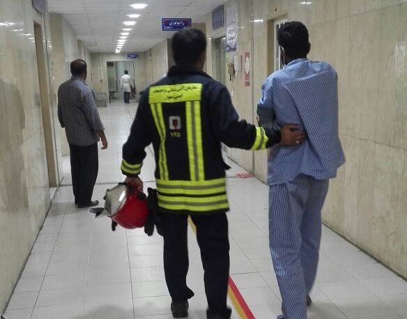 آتش سوزی در بیمارستان «مهر» اهواز مهار شد