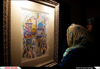 رونمایی از سی اثرنگارگری وخوشنویسی با موضوع زندگی و سیره امام رضا