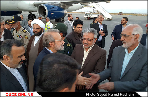 ورود رئیس مجلس شورای اسلامی به مشهد