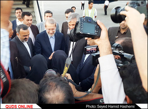 ورود رئیس مجلس شورای اسلامی به مشهد