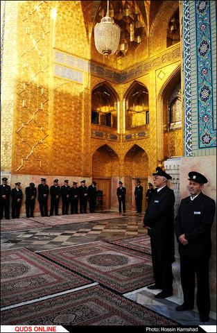 مراسم خطبه خوانی تحویل کشیک خدام حرم مطهر امام رضا (ع)م گزارش تصویری