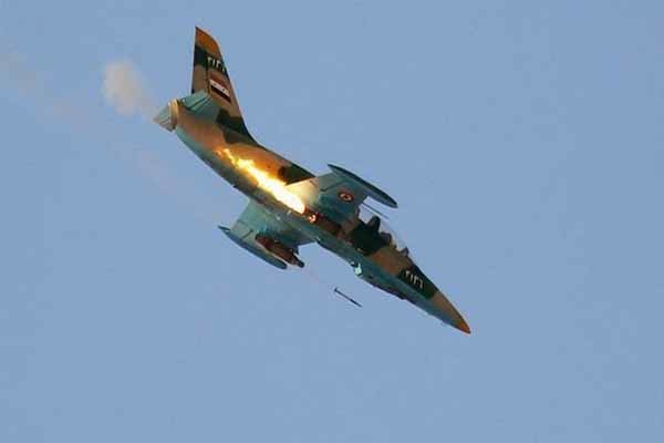 شدیدترین حملات جنگنده‌های سوری علیه مواضع داعش در قلمون غربی
