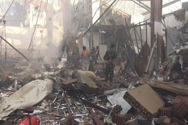حملات گسترده جنگنده‌های سعودی به منطقه «صرواح» مأرب
